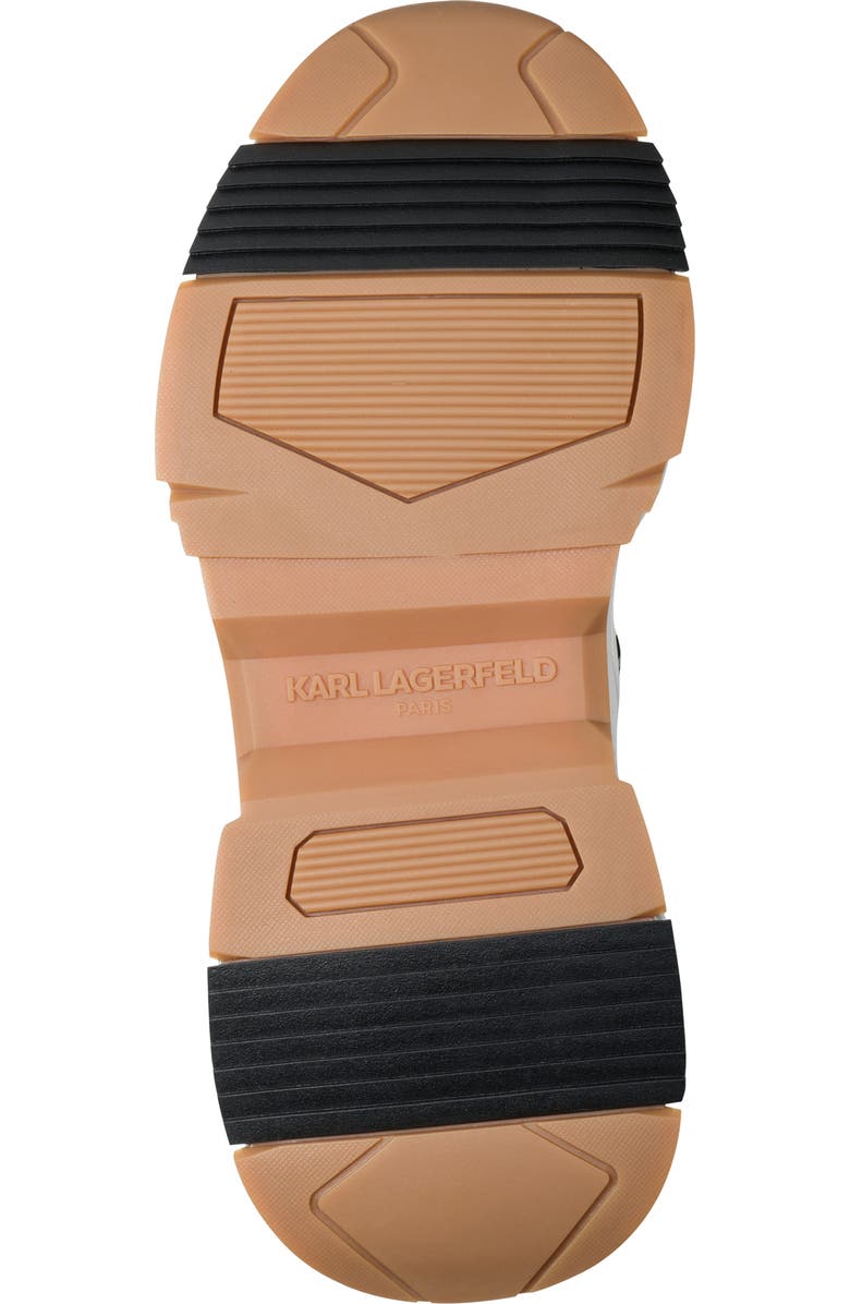 KARL LAGERFELD PARIS Danton Criss Cross Lace Sneaker, Alternate, color, White/ Grey