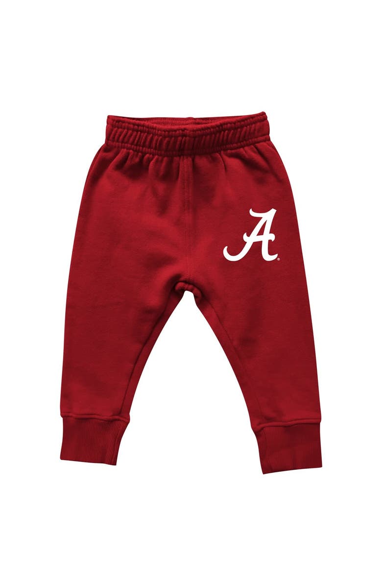 Wes & Willy Infant Wes & Willy Alabama Crimson Tide Colorblock Pullover Hoodie and Sweatpants Set, Alternate, color, Crimson
