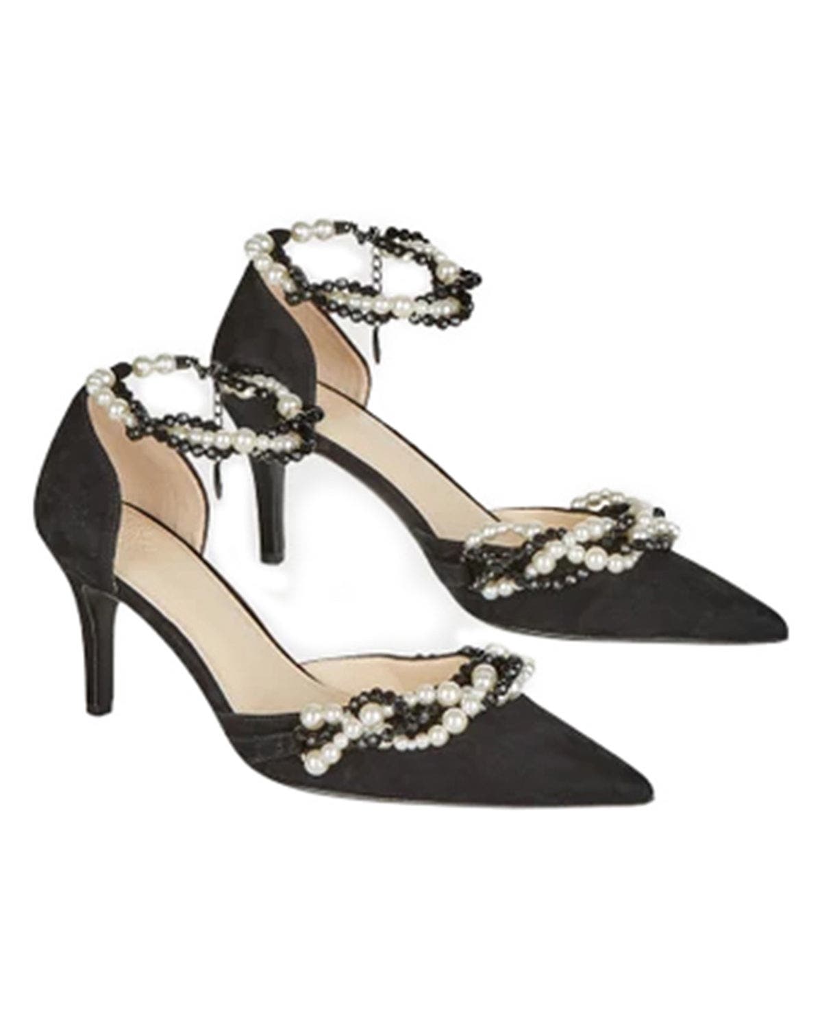 Anne Fontaine Lily Pearl Shoe, Alternate, color, Black