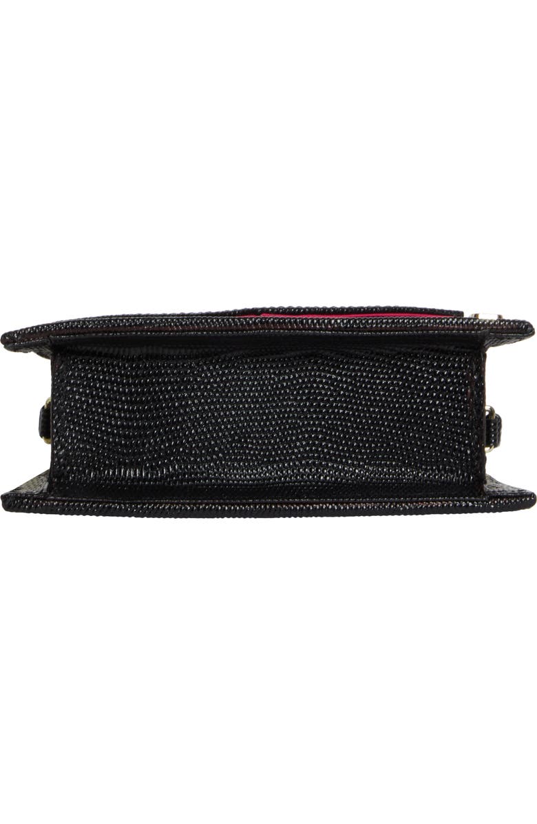 Anima Iris Zaza Lizard Embossed Leather Top Handle Bag, Alternate, color,