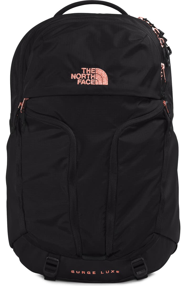 The North Face Surge Luxe Water Repellent Ripstop Backpack, Main, color,