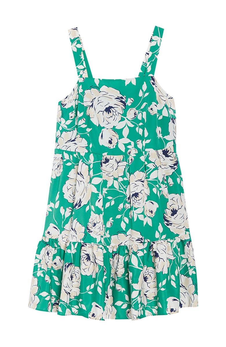 Eliza J Tiered Floral Print Dress, Main, color,