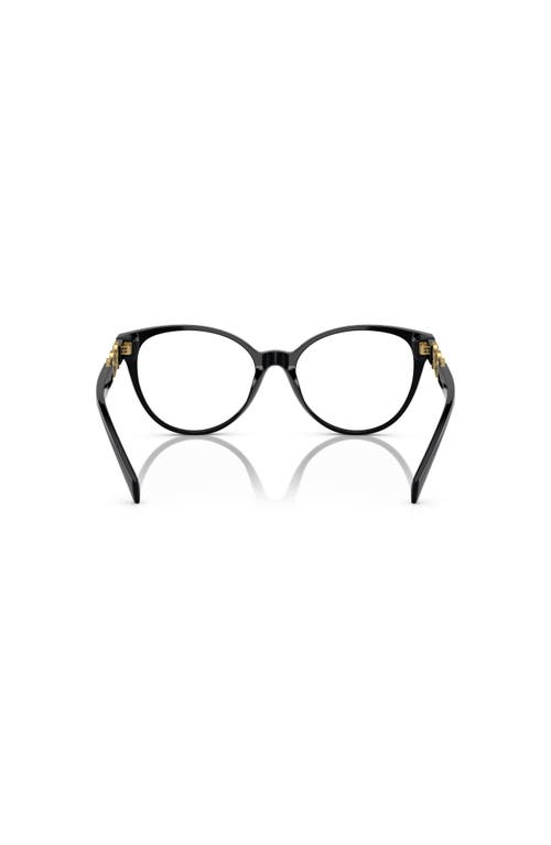 Versace 55mm Cat Eye Optical Glasses In Black