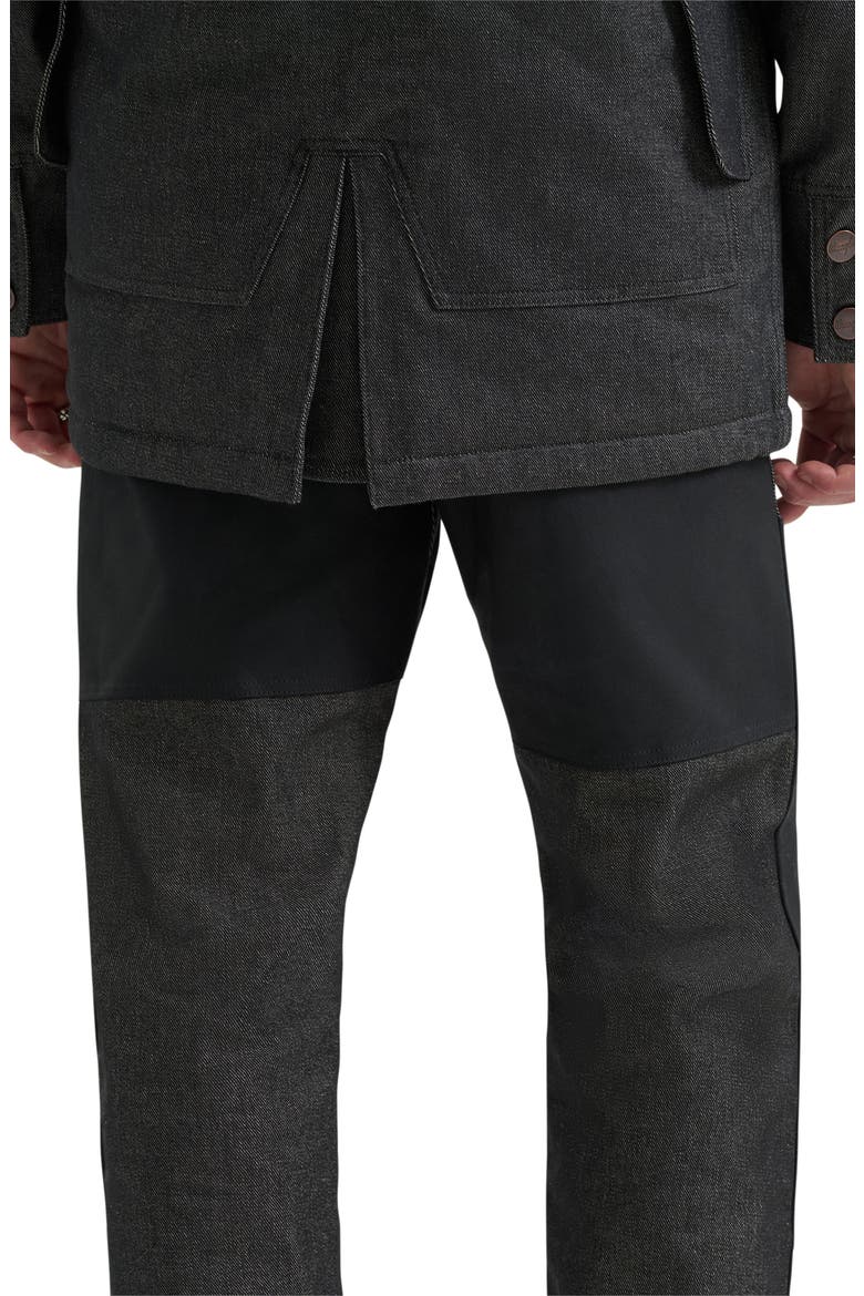 Filson X Wrangler Genuine Shearling Collar Packer Jacket, Alternate, color, BLACK