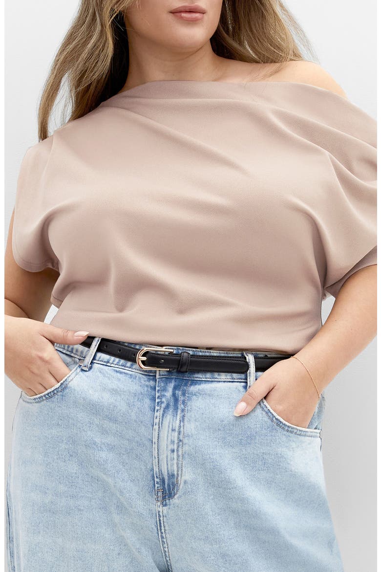 Imani One-Shoulder Top, Main, color, TAUPE