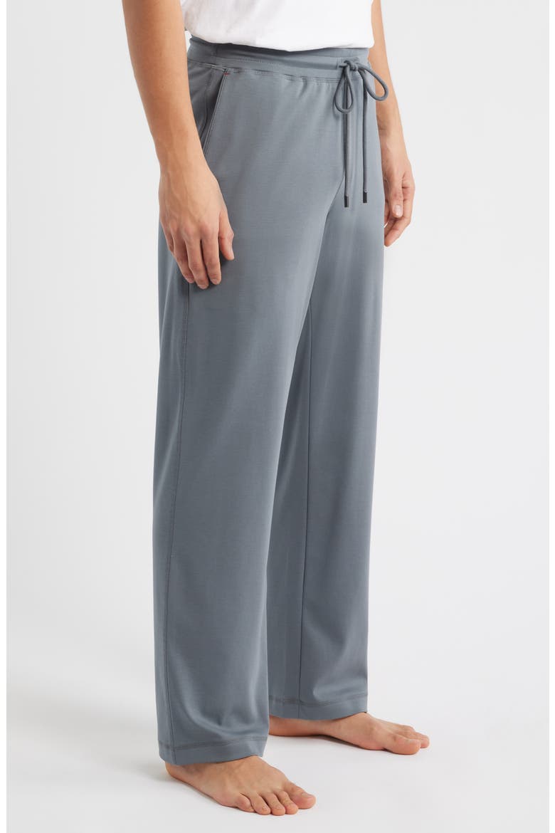 Stretch Cotton & Modal Blend Drawstring Pajama Pants, Alternate, color, OCEAN