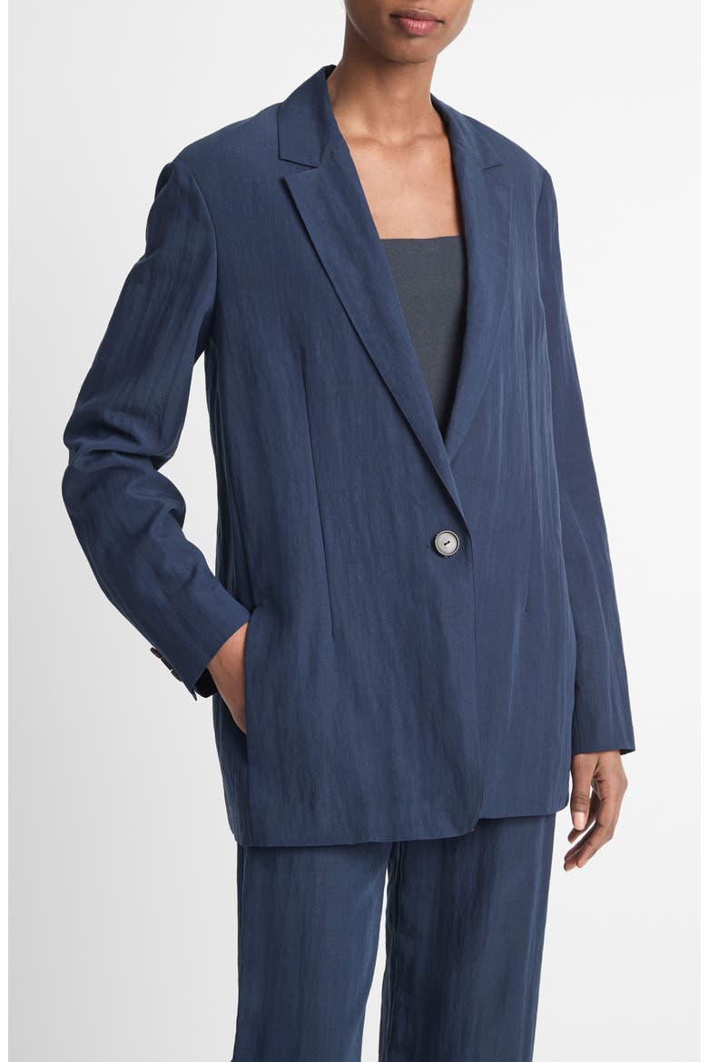 Relaxed Textured Blazer, Alternate, color, LT COASTAL