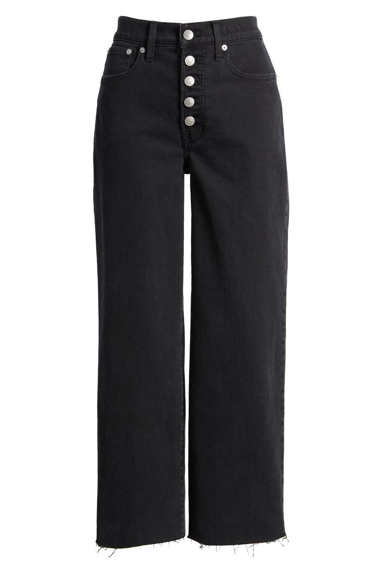 The Perfect Vintage Raw Hem Corset High Waist Straight Leg Jeans, Alternate, color, LUNAR WASH