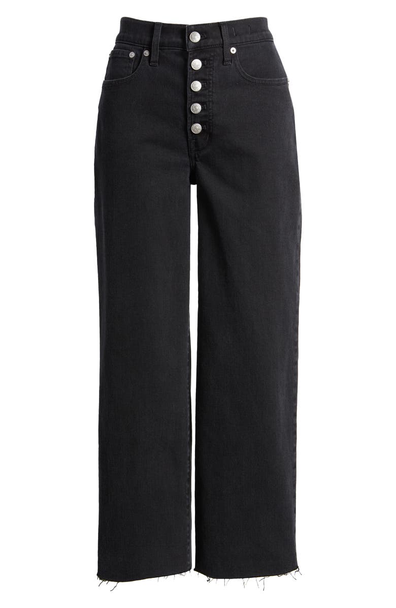 Madewell The Perfect Vintage Raw Hem Corset High Waist Straight Leg Jeans, Alternate, color,