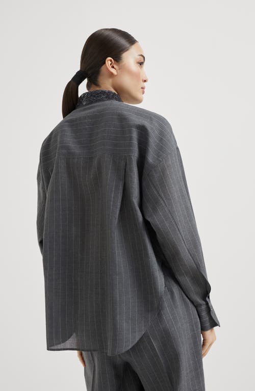 Brunello Cucinelli Shirt With Swing Drops Collar