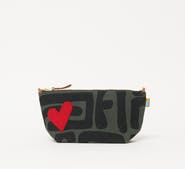 Ubuntu Life Large Convertible Pouch with Strap - Beaded Red Heart