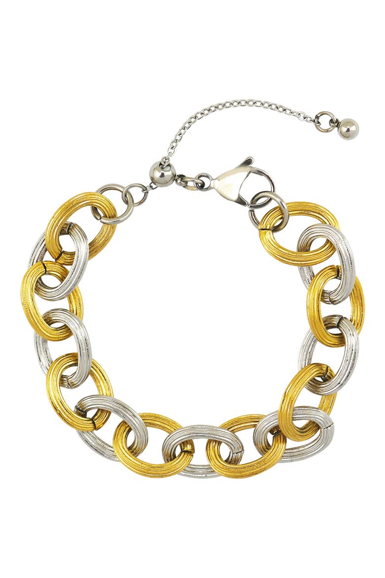 Gender Inclusive Cable Link Bracelet, Main, color, GOLD
