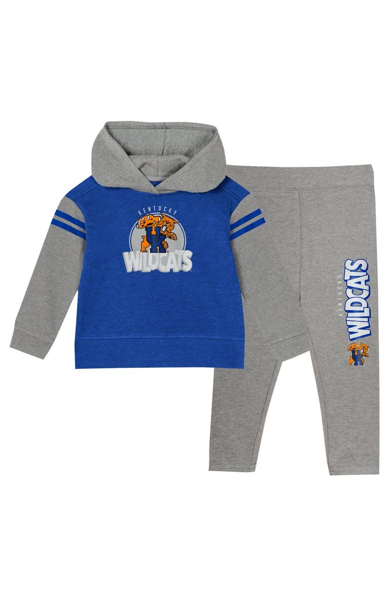 Outerstuff Girls Juvenile Royal Kentucky Wildcats Preschool Clubhouse Pullover Hoodie & Legging Set, Main, color, Royal