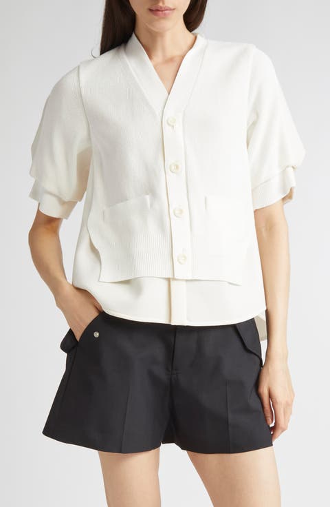 [SACAI]ホワイトポリエステル混紡トップス Shop White Sacai Online | Nordstrom