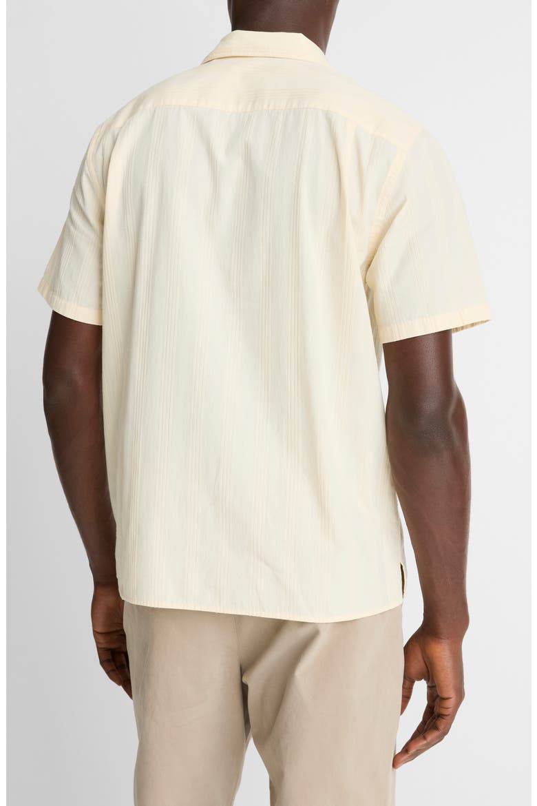Union Textured Stripe Cotton Camp Shirt, Alternate, color, MEADOWLARK