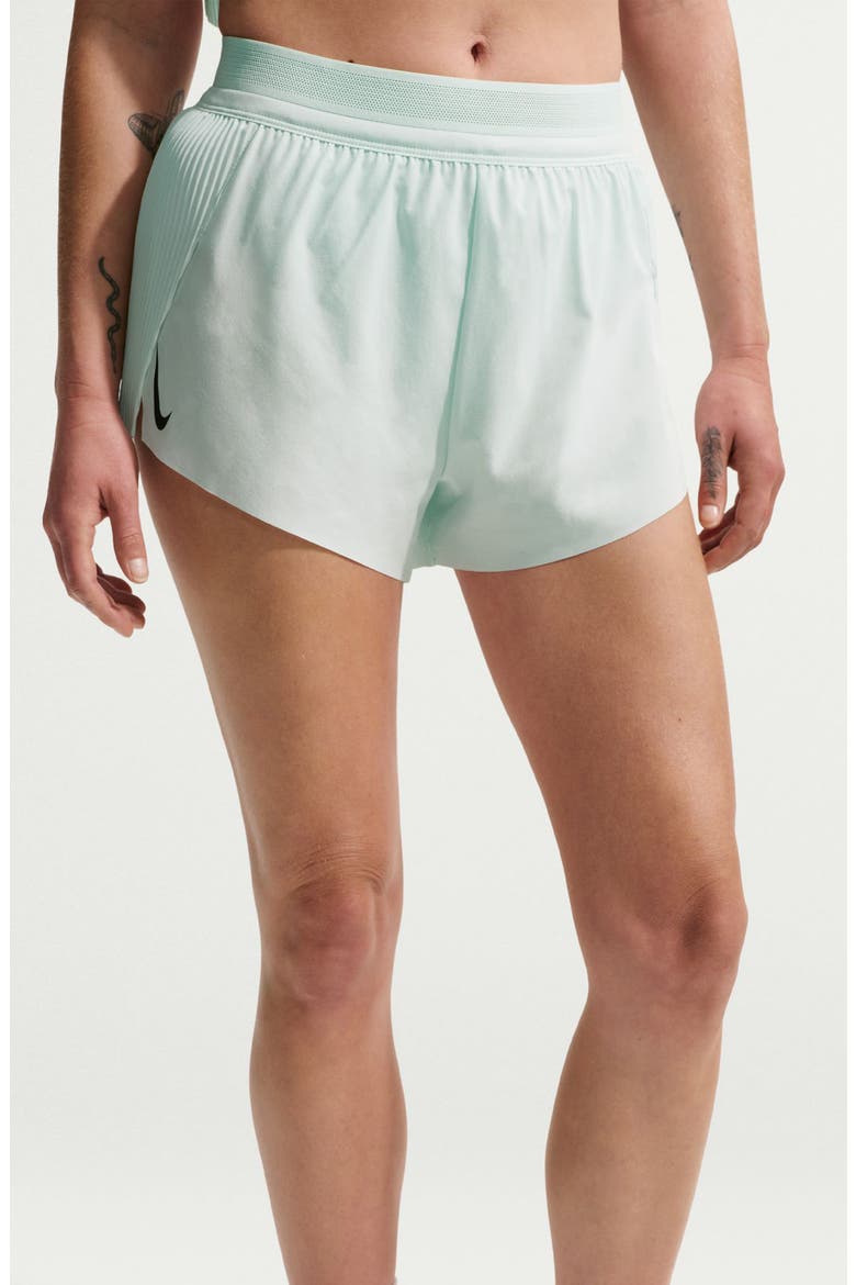 Dri-FIT AeroSwift Running Shorts, Alternate, color, BARELY GREEN/BLACK