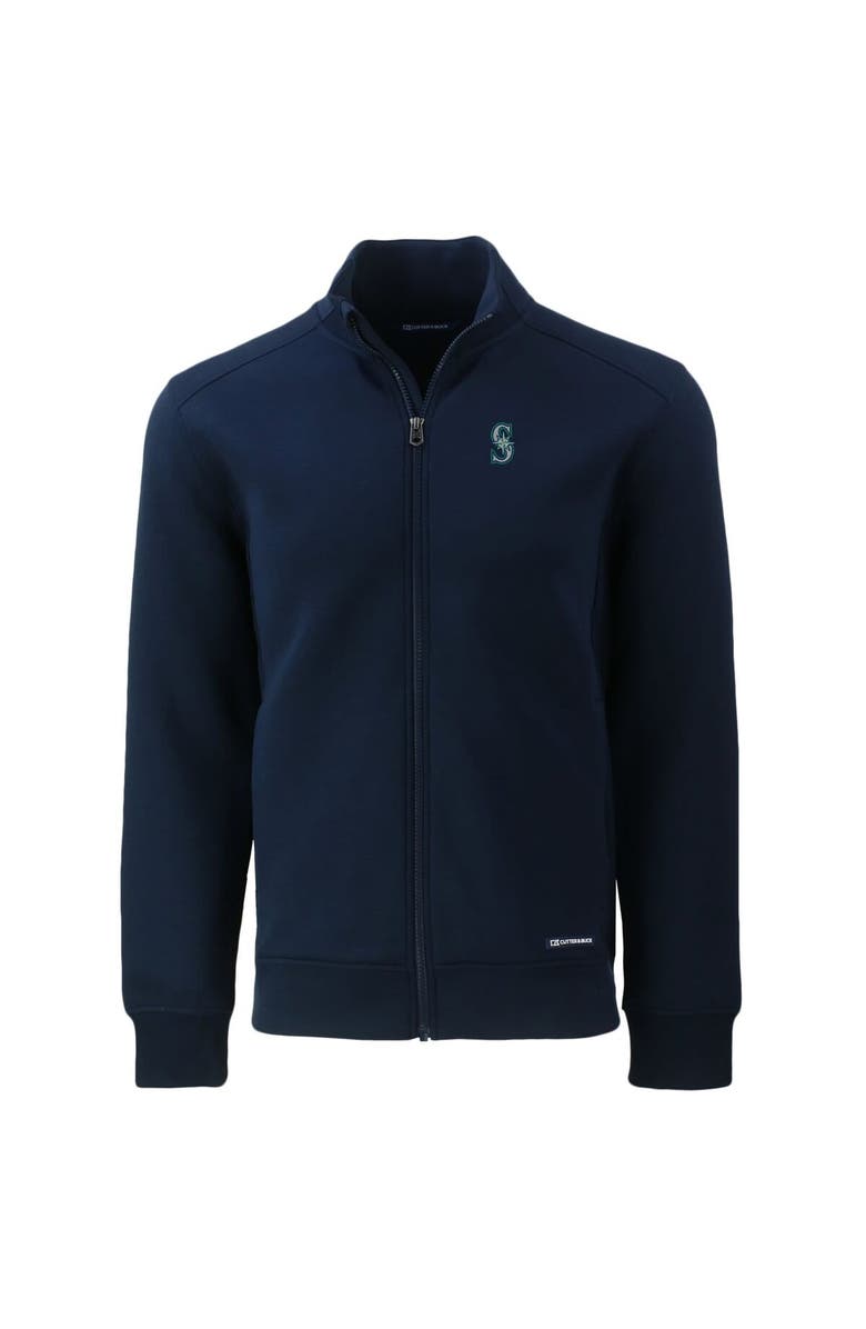 Cutter & Buck Men's Cutter & Buck Navy Seattle Mariners Roam Eco Recycled Full-Zip Jacket, Alternate, color, Navy