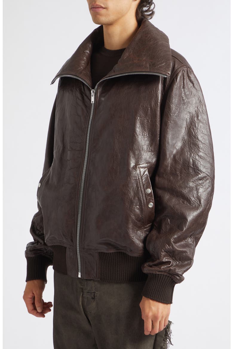 Dracuflight Leather Jacket, Alternate, color, GREASE