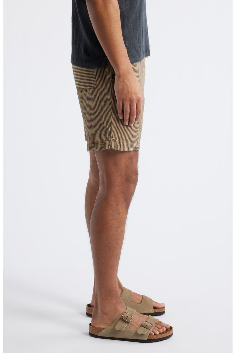 Bo Linen Drawstring Shorts, Alternate, color, OVERDYE CHAI