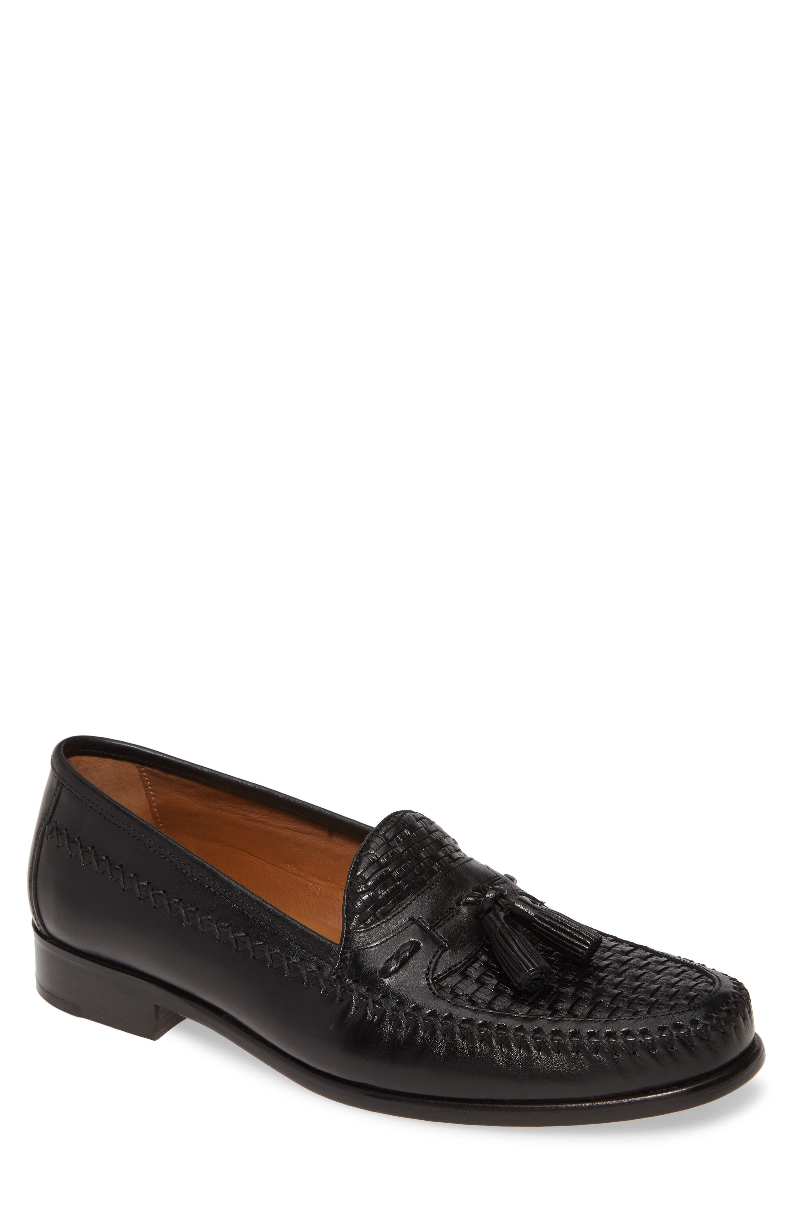 Johnston & Murphy Domani Woven Tassel Loafer, Main, color, 