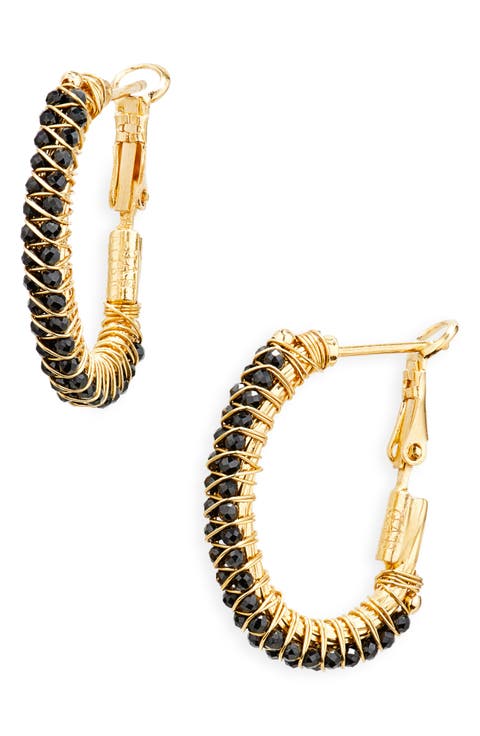 Lucky Lyre Hoop Earrings
