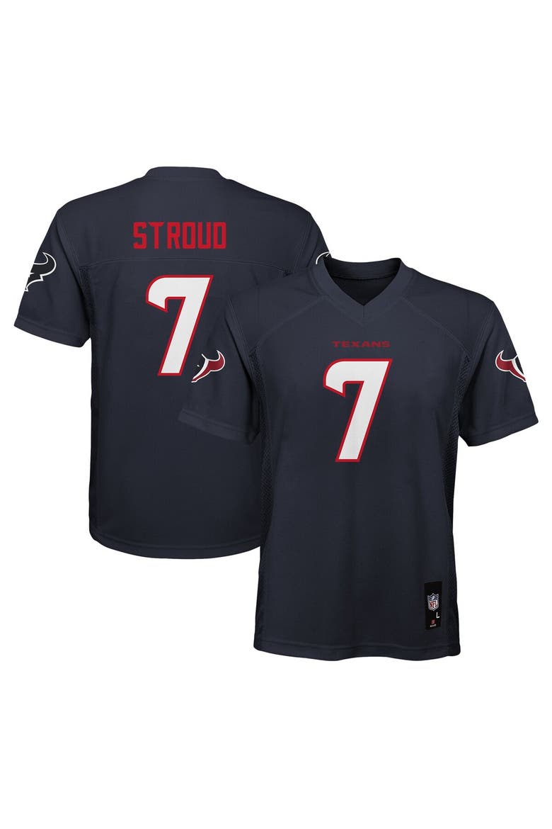 Youth C.J. Stroud Navy Houston Texans Replica Player Jersey, Main, color, Navy