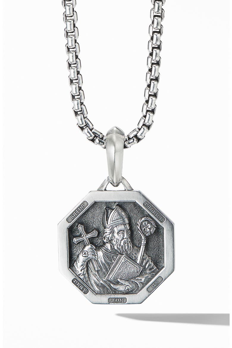 St. Patrick Amulet, Main, color, SILVER