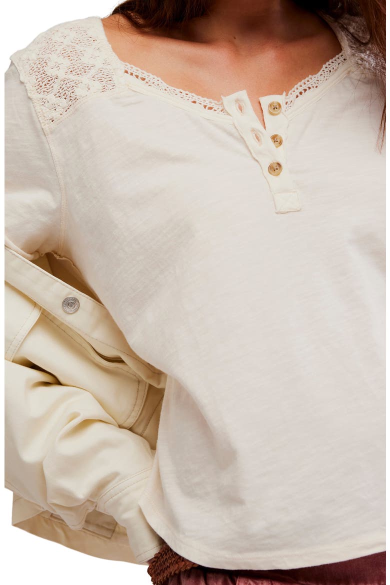 Heirloom Henley Top, Alternate, color, TEA