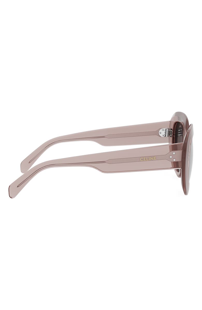 CELINE Bold 3 Dots 51mm Gradient Butterfly Sunglasses, Alternate, color, Pink / Other / Smoke