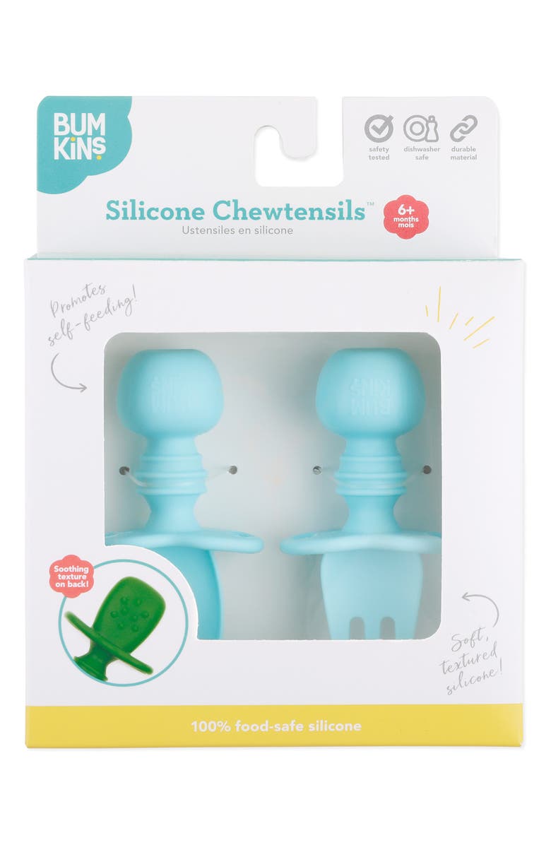 Bumkins Kids' Silicone Chewable Utensils, Alternate, color, 