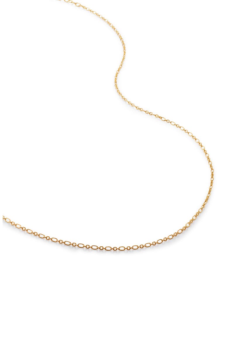 Woven Chain Necklace, Main, color, 18CT GOLD VERMEIL/ SS