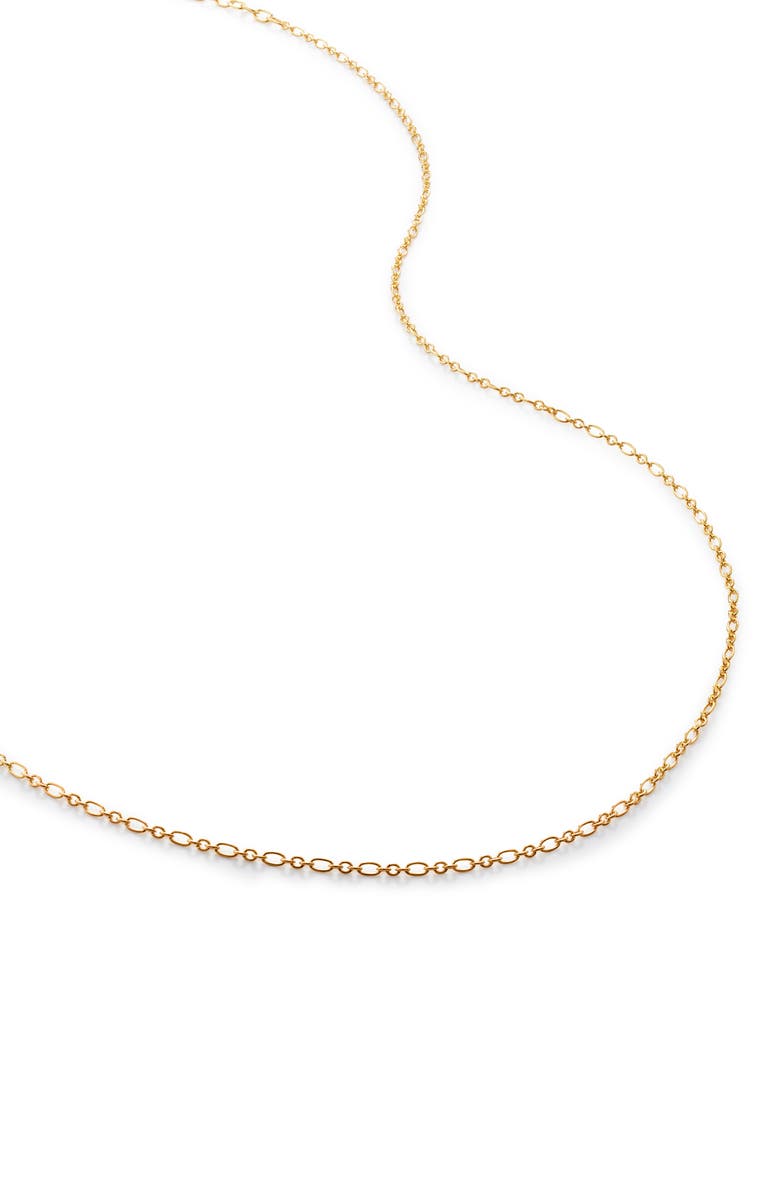 Monica Vinader Woven Chain Necklace, Main, color, 18Ct Gold Vermeil/ Ss
