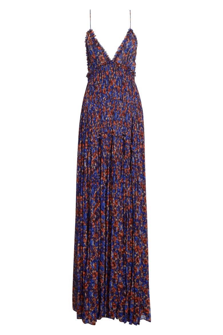 Atrani Print Maxi Dress, Alternate, color, VIOLET