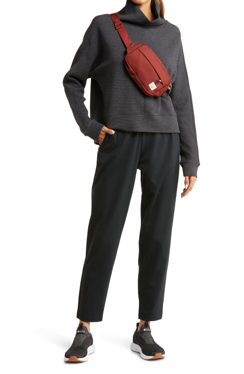 Zella Carey Ridge Funnel Neck Pullover, Alternate, color,