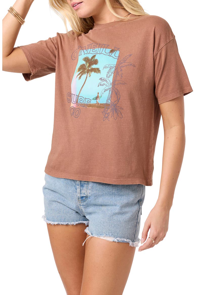 Doodles Easy Graphic T-Shirt, Alternate, color, CAROB BROWN