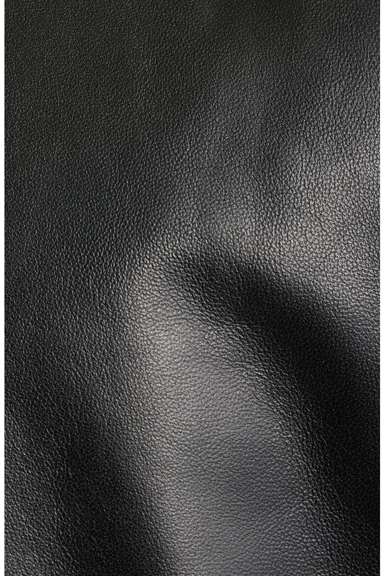 MA-1 Heritage Leather Bomber Jacket, Alternate, color, BLACK