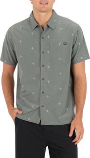 Hurley Incon Aero Short Sleeve Button-Up Shirt