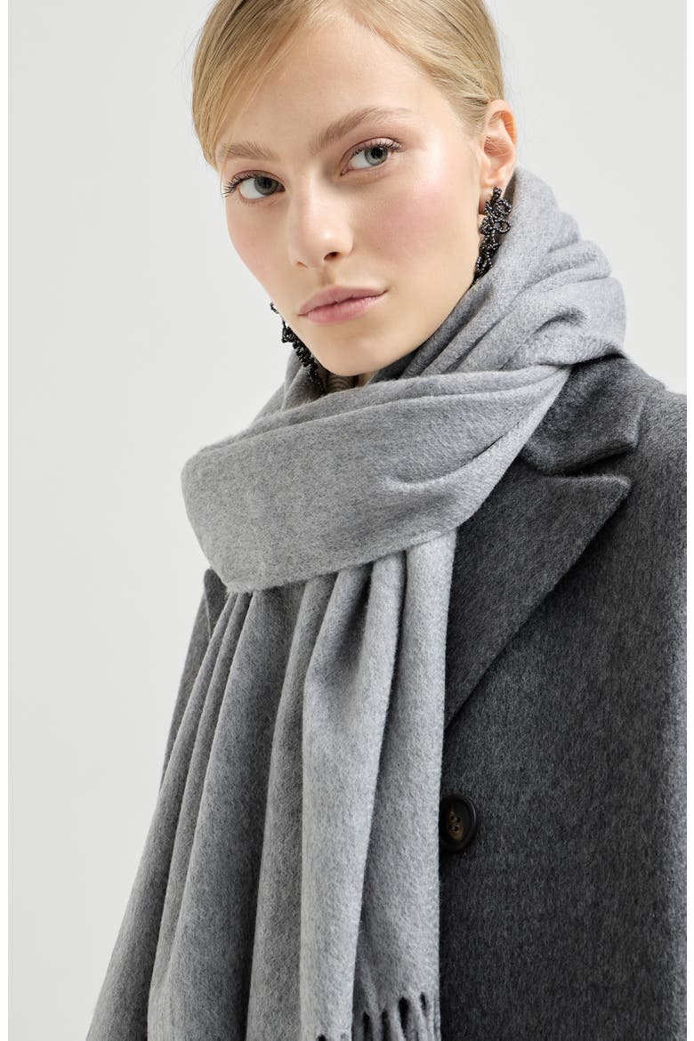 Double knit scarf, Alternate, color, Light Grey