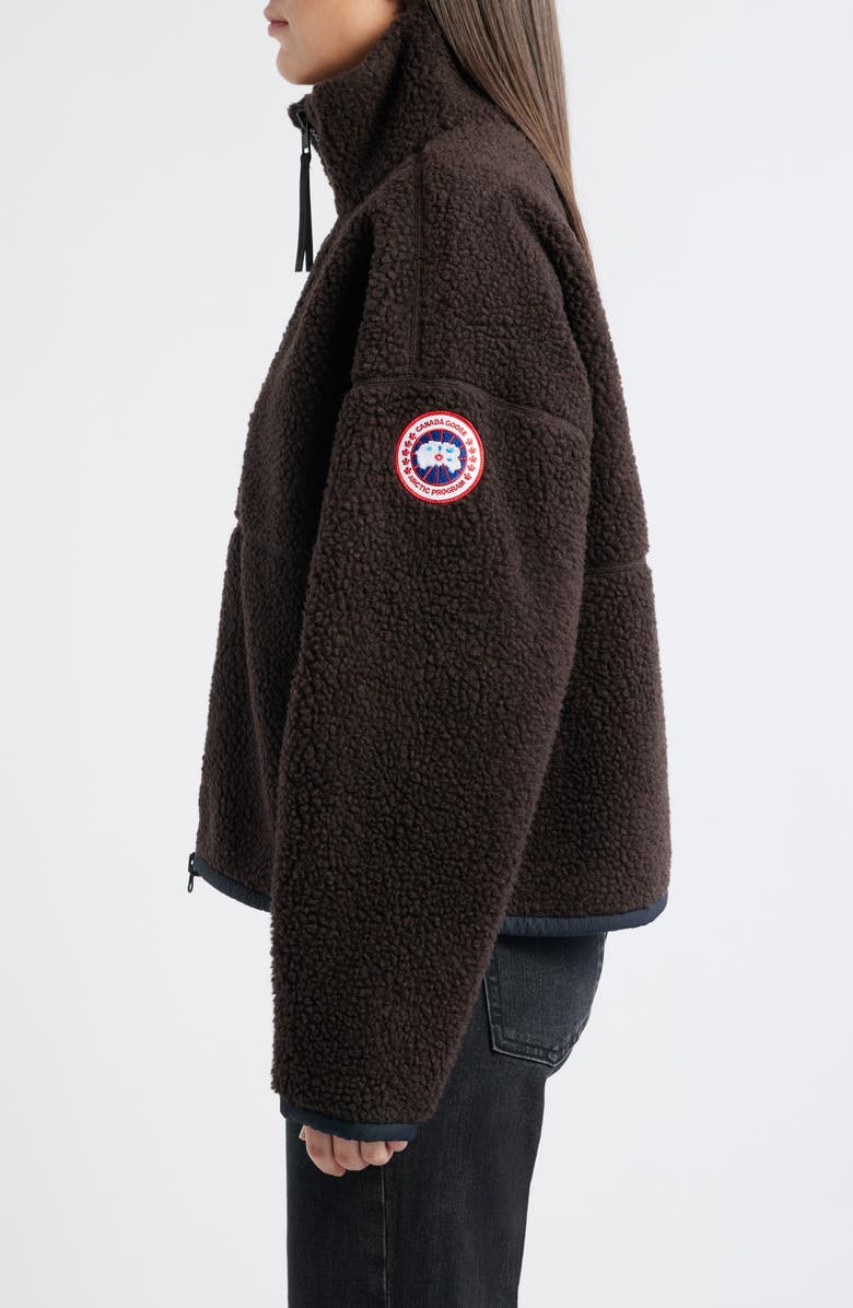 Canada Goose Simcoe Wool Blend Fleece Jacket, Alternate, color, Terra