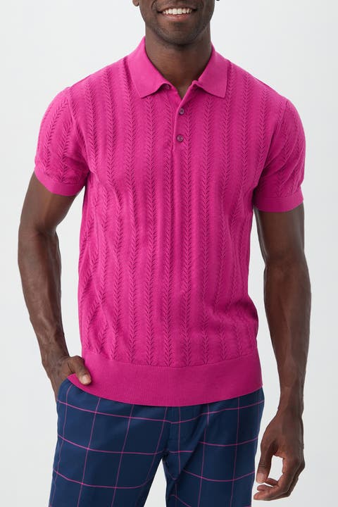Cole Short Sleeve Knit Polo