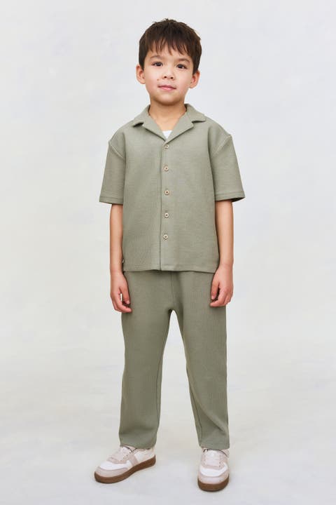 2-piece Textured Cotton Set