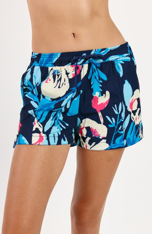 Calypsa Women's 2"-3" Board Shorts - Patterns In Blue