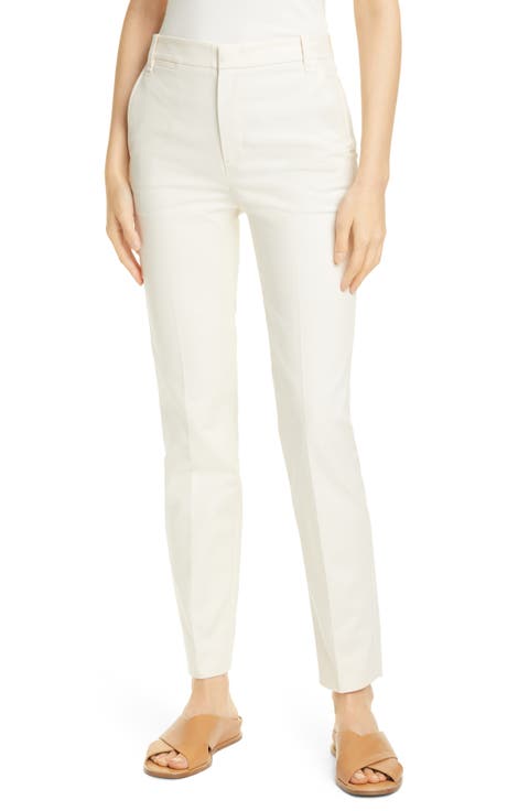 Slim Mid-Rise Trousers
