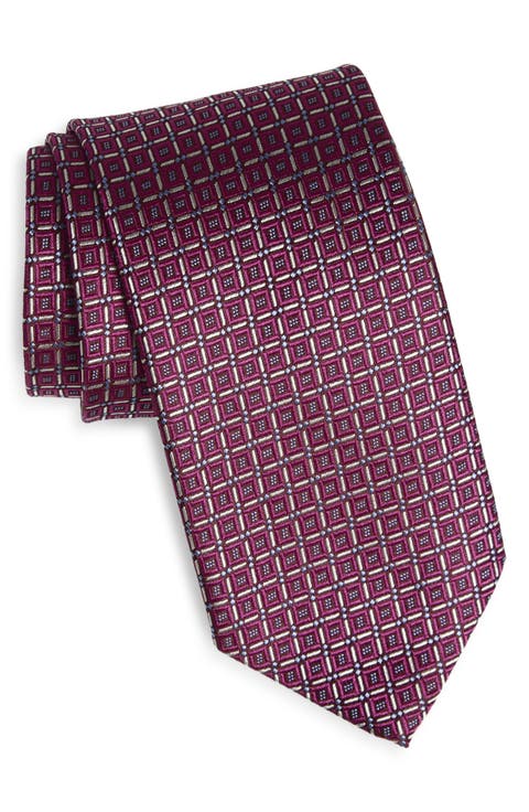 Geometric Silk Tie