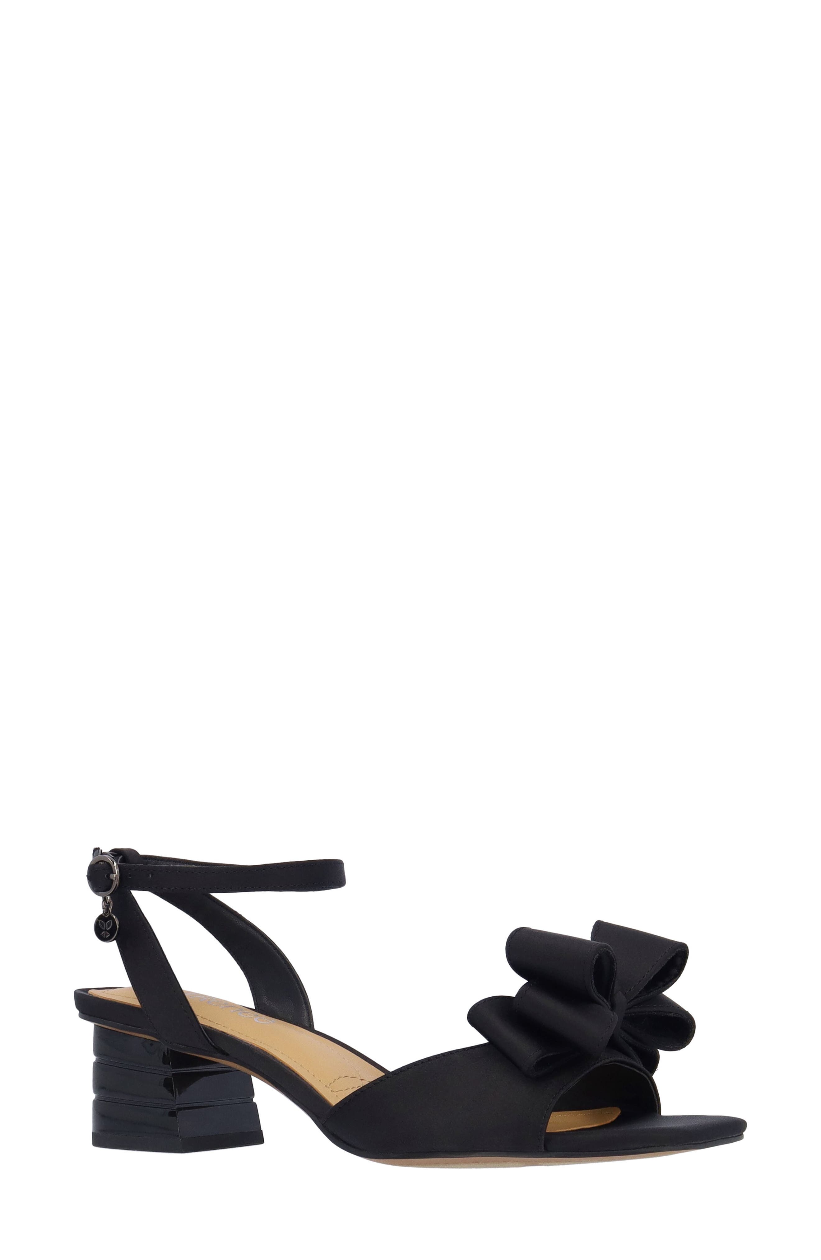 J. Reneé Novela Ankle Strap Sandal, Main, color, Black