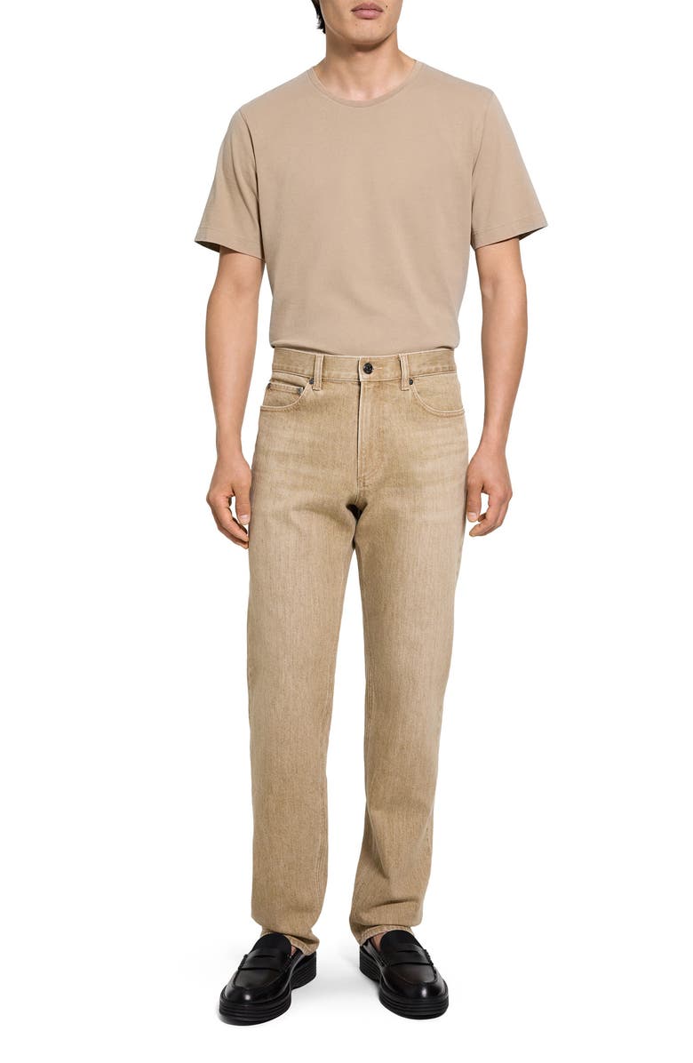 Theory Standard Straight Leg Jeans, Alternate, color, Washed Brown