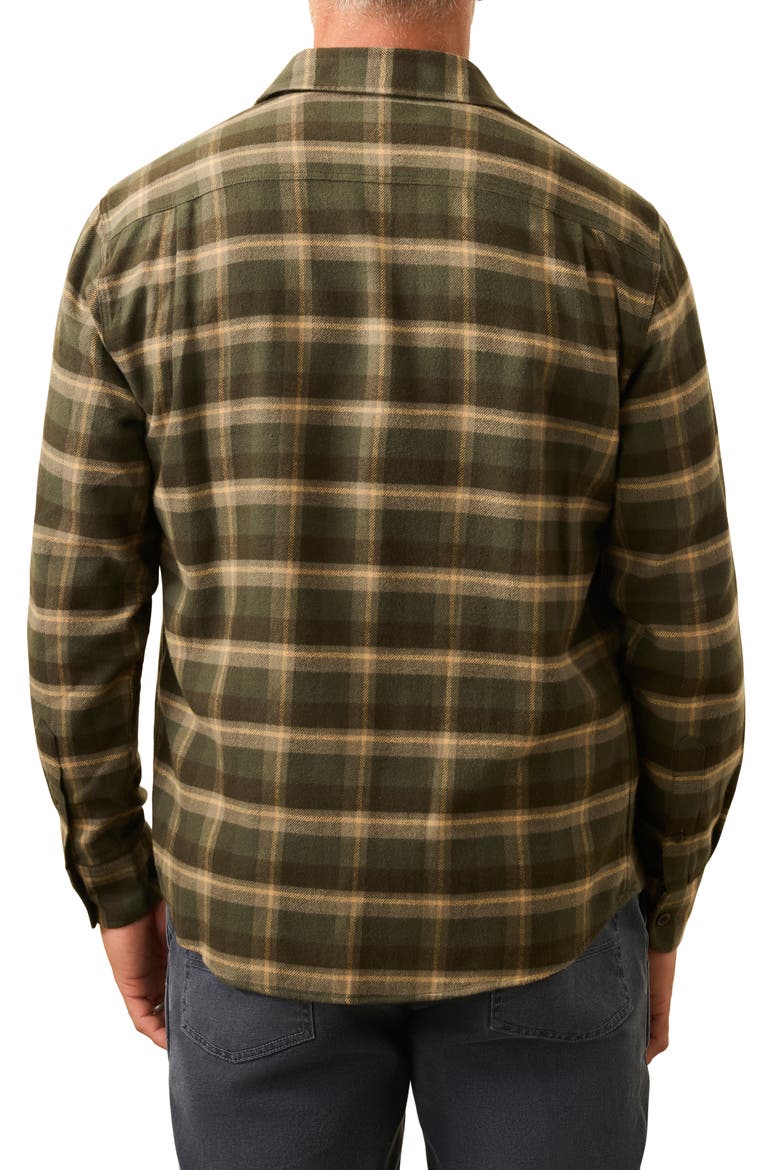 Heirloom Portuguese Flannel Shirt, Alternate, color, GARRET VERDE PLAID