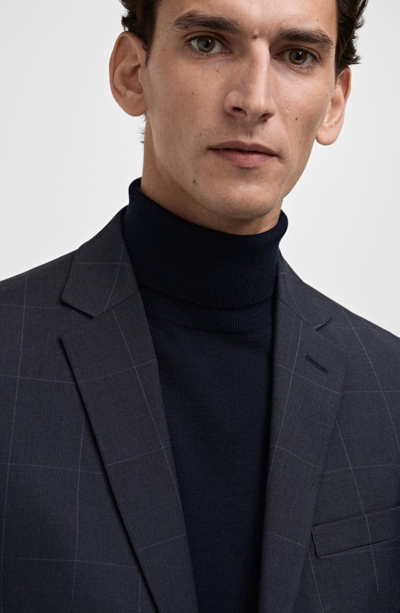 MANGO Superslim Fit Stretch Sport Coat, Alternate, color, Dark Navy