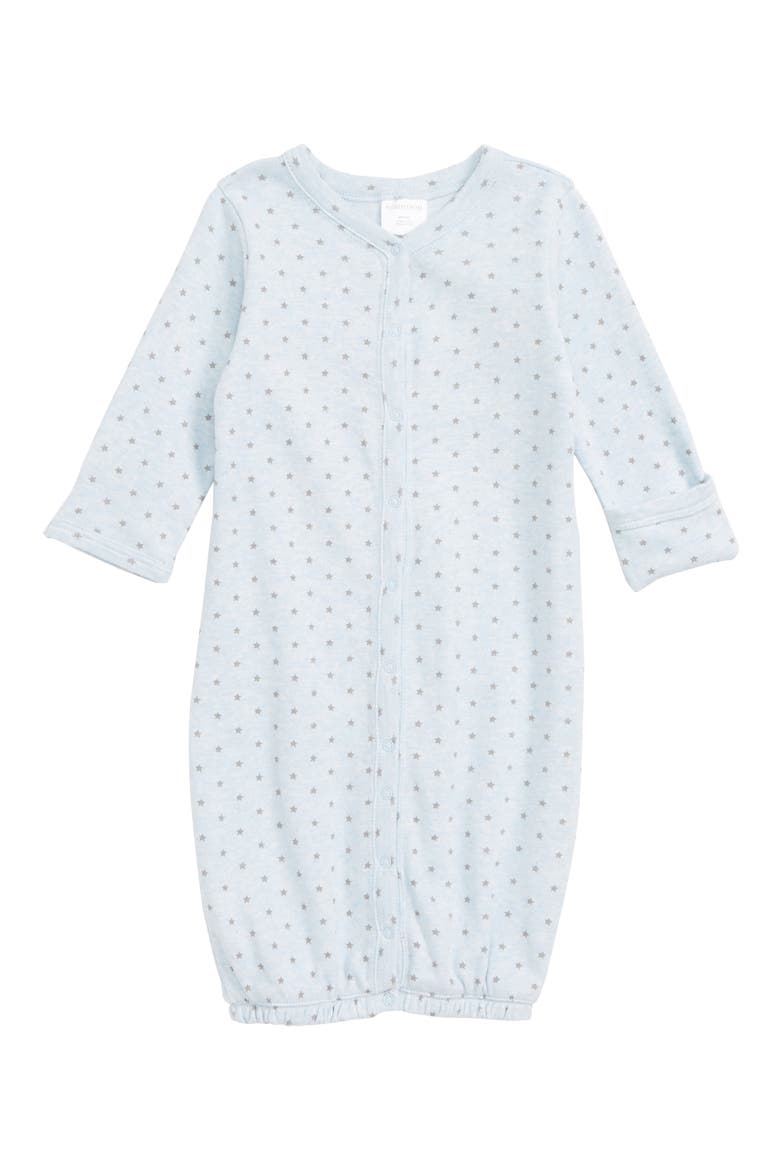 Convertible Gown, Main, color, BLUE PRECIOUS HEATHER STARS