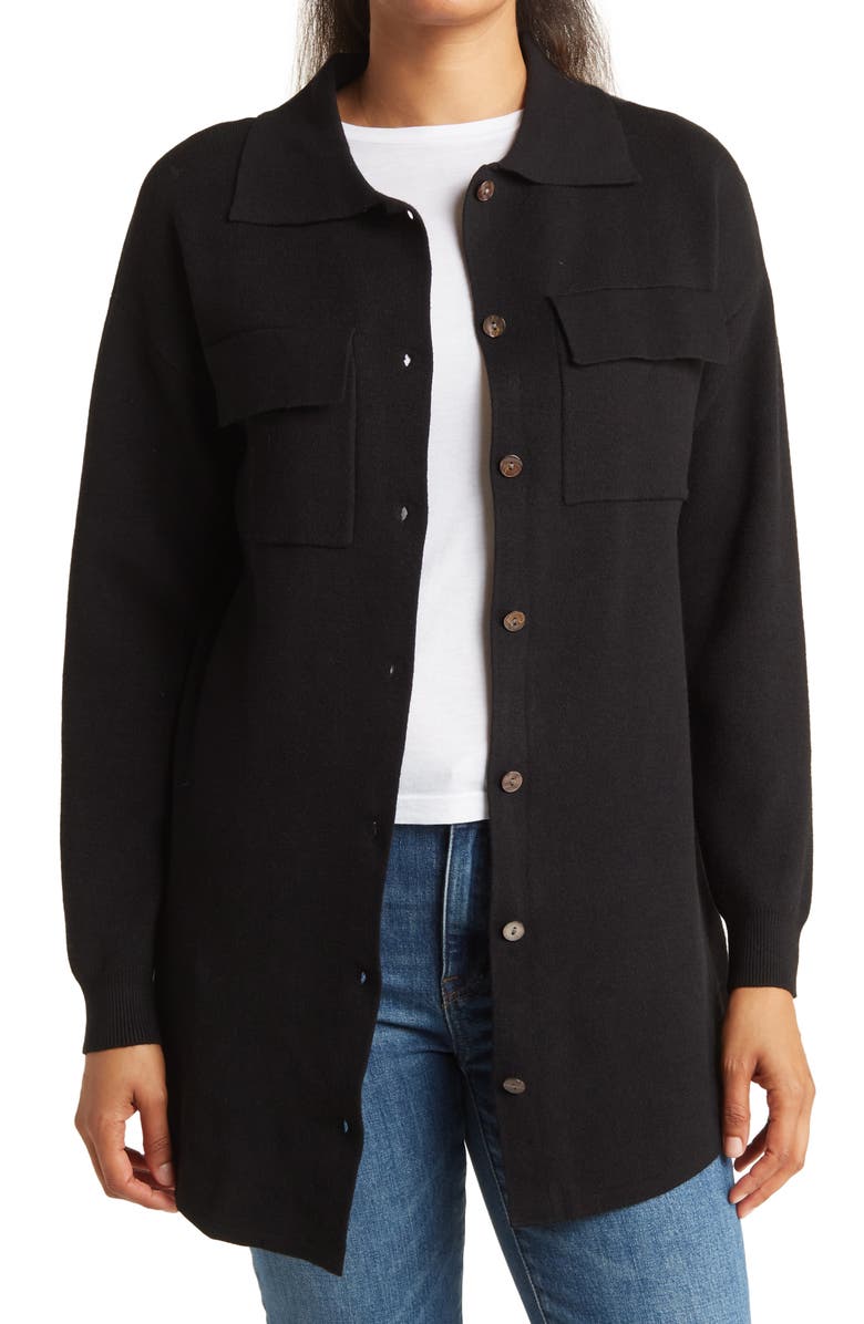 BY DESIGN Claudine Long Sleeve Button-Up Shirt, Main, color,